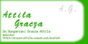 attila gracza business card